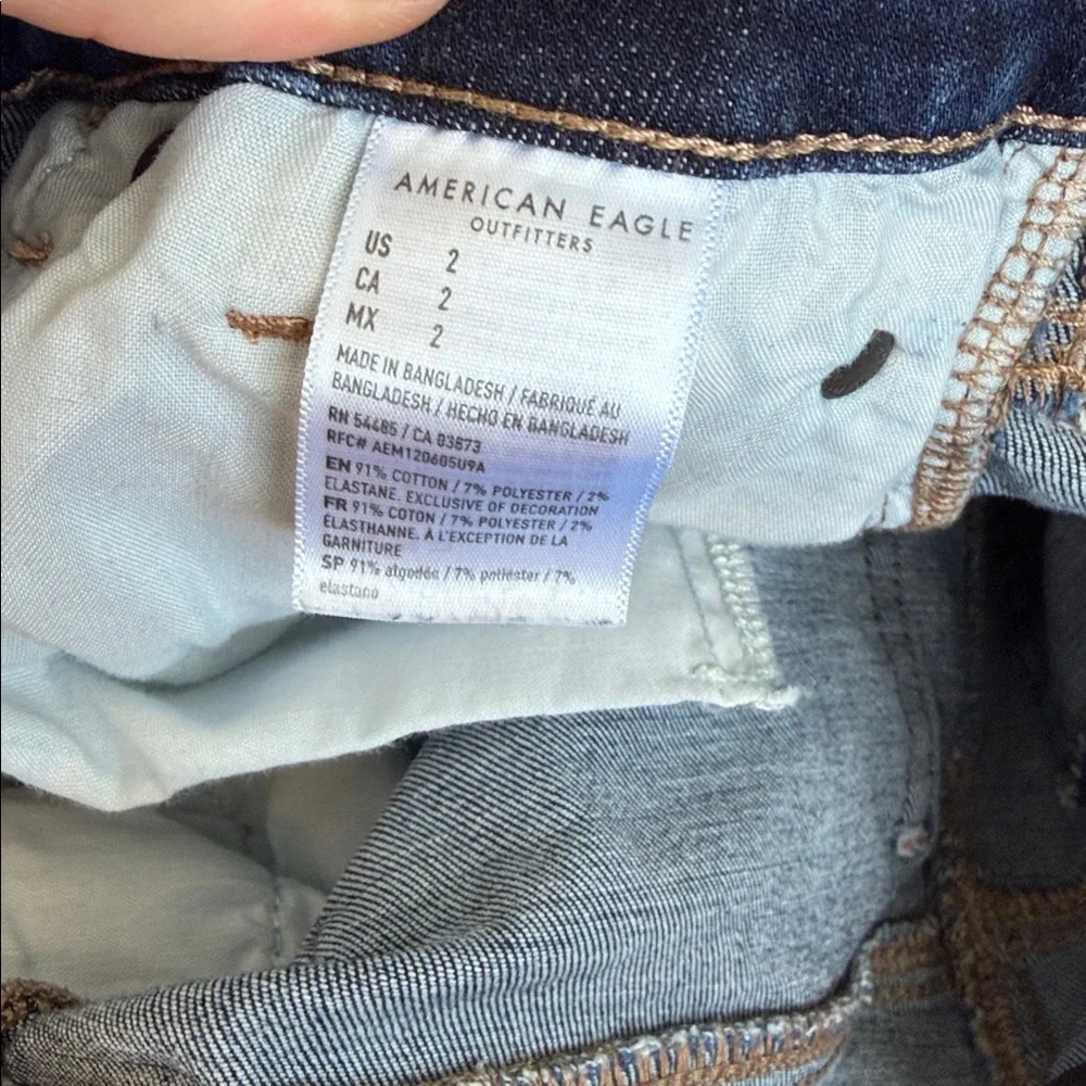American Eagle‎ Outfitters Hi Rise Shortie Denim Shorts size 2